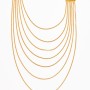 Κολιέ με πολλές αλυσίδες από επιχρυσωμένο ανοξείδωτο ατσάλι
