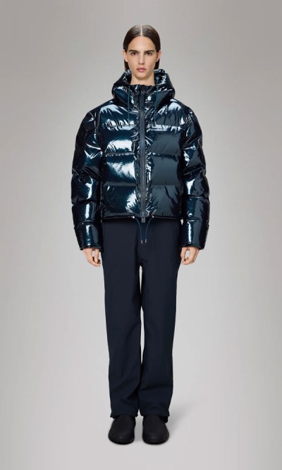 Μπουφάν Πάφερ Αδιάβροχο Μπλε